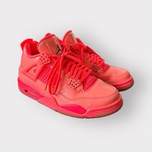 Air Jordan 4 Retro “Hot Punch” Neon Sneakers, Streetwear, Bright, Retro, Runners